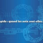 Réponse rapide : quand les noix sont-elles de saison ?